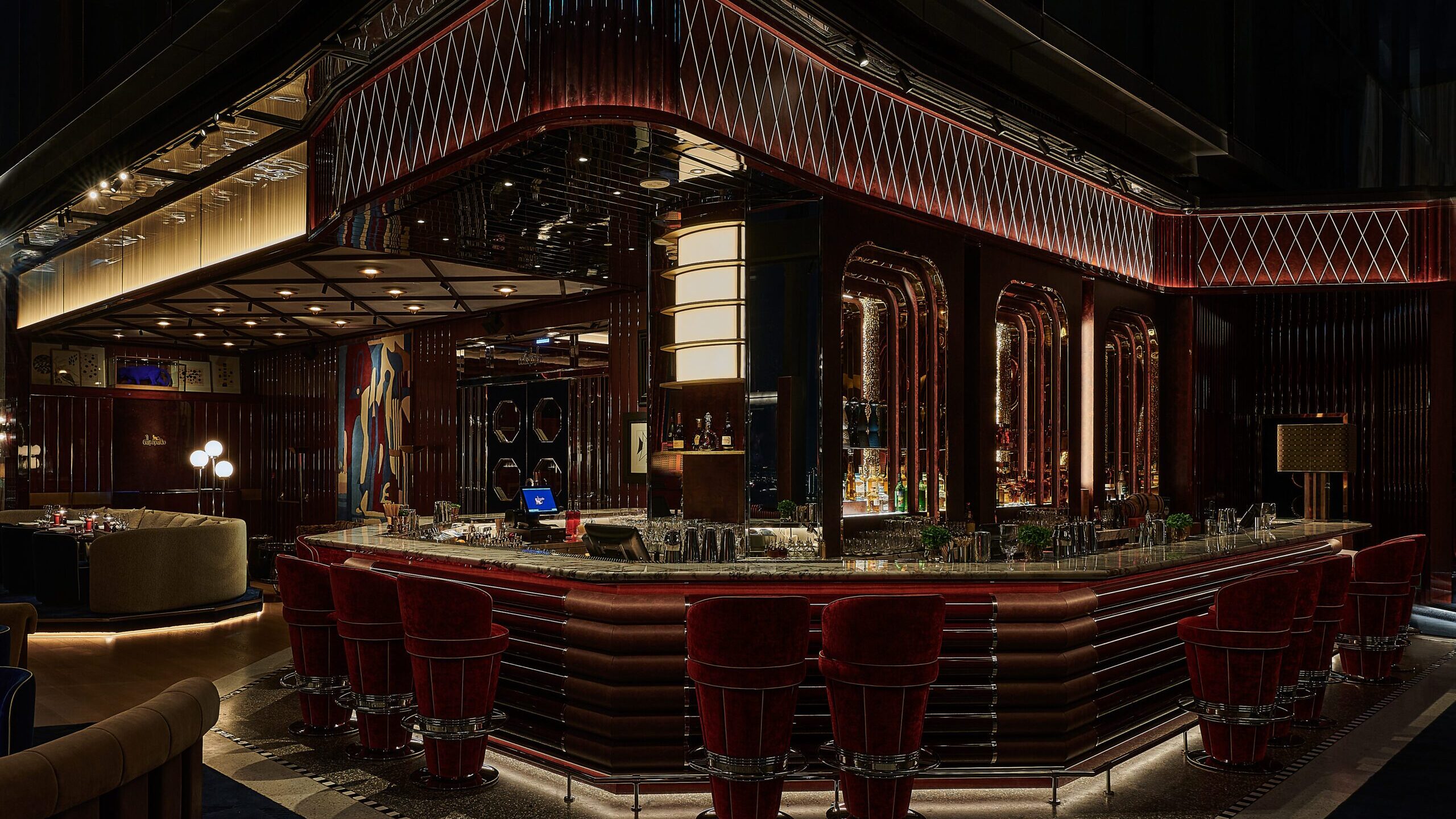 Elegant interior with architectural lighting design